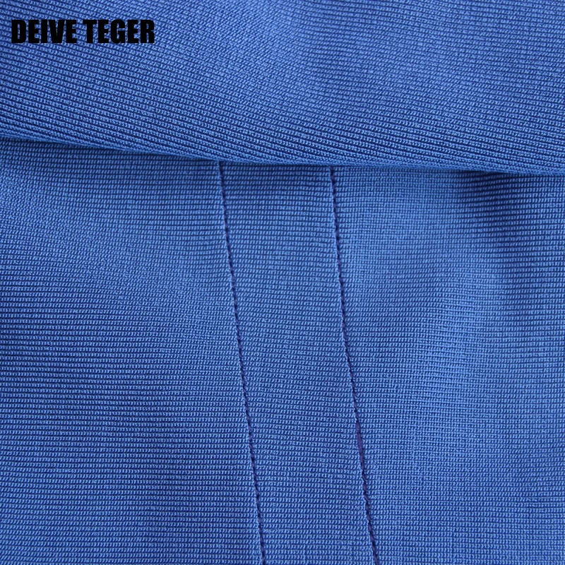 DEIVE Teger Sexy Back Открыть Вечерние платья оборками Вечеринка пол Длина Длинные