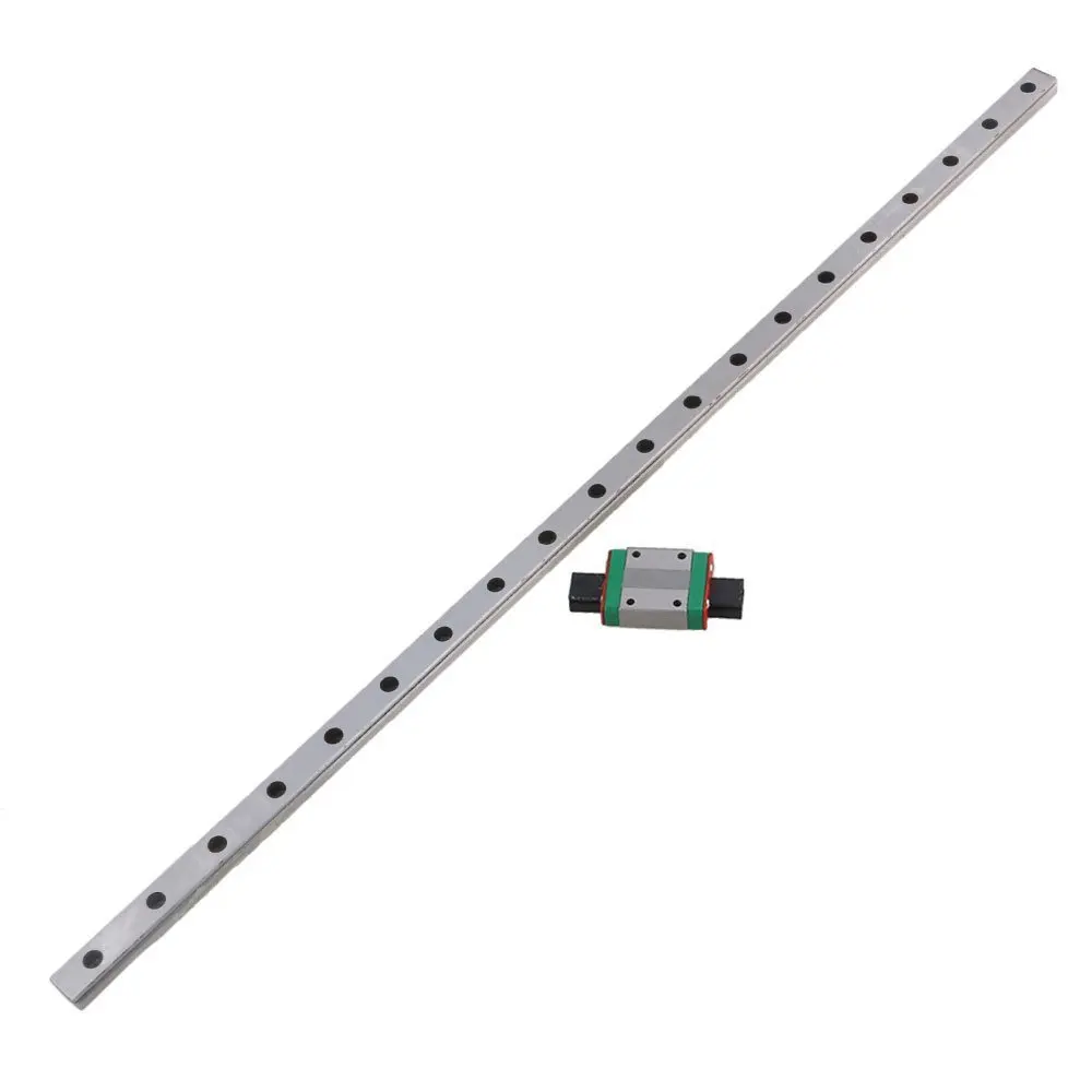 

MGN12 Mini Bearing Steel Linear Sliding Guideway Rail Block with 500mm Linear Sliding Guide Set of 2