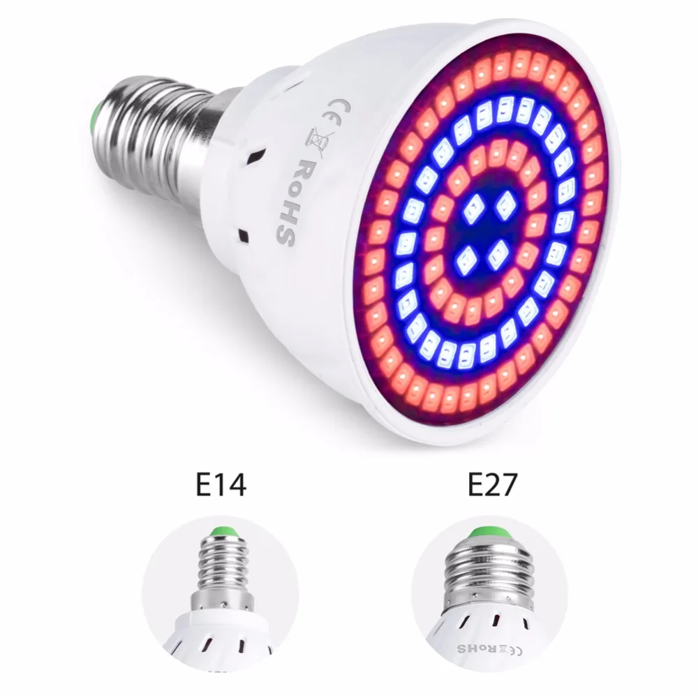 

E27 LED 220V Plant Light E14 Fito Growing Lamp GU10 Grow Bulb MR16 Full Spectrum Led Phyto Lamp For Indoor Plants Seeds Flower