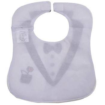 

ABWE White Cute Tuxedo Toddler Baby Bib Feeding