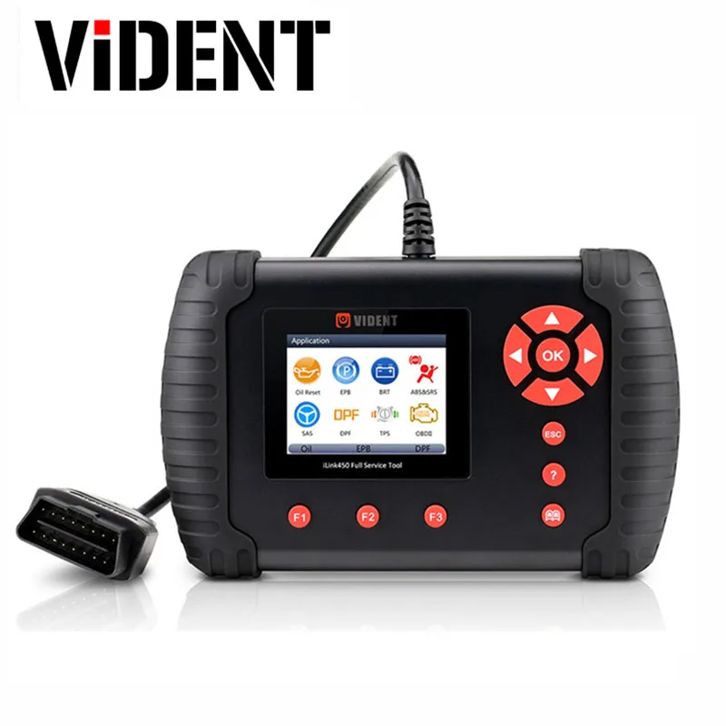 

Vident iLink450 Full Service OBD2 Scan Tool Engine, EPB, ABS, SRS /Battery Configuration / Oil Light Reset Function etc