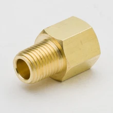 Pack of 2 1/4"x1/8" 3/8"x1/8" 3/8"x1/4" 1/2"x1/4" 1/2"x3/8" 3/4"x3/8" 3/4"x1/2" Feamle*Male Brass Pipe Fitting Reducer Adapter