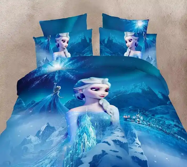 Blue Color Frozen Elsa Bedding Set Girl S Children S Bedroom