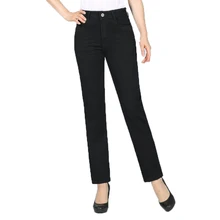 Women Black Jeans Pants Denim Straight Trousers Zipper Fly Pantalones Mujer Spring Autumn Plus Size Denim Trousers Jeans Pant jeans cotton straight leg slimming zipper fly denim pants