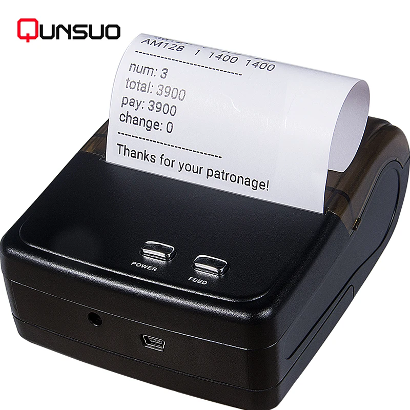 Handheld Pocket 2 inch Mini Bluetooth Printer Bluetooth Receipt Thermal