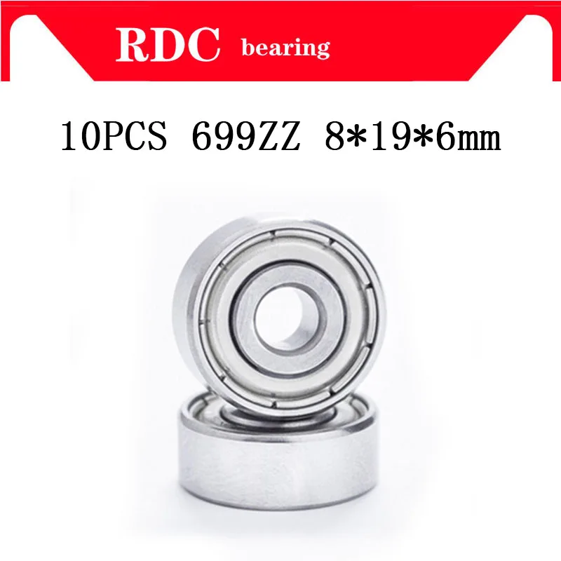 10 pcs 699zz 9*20*6 9x20x6mm Metal Shielded Ball Bearing Bearings