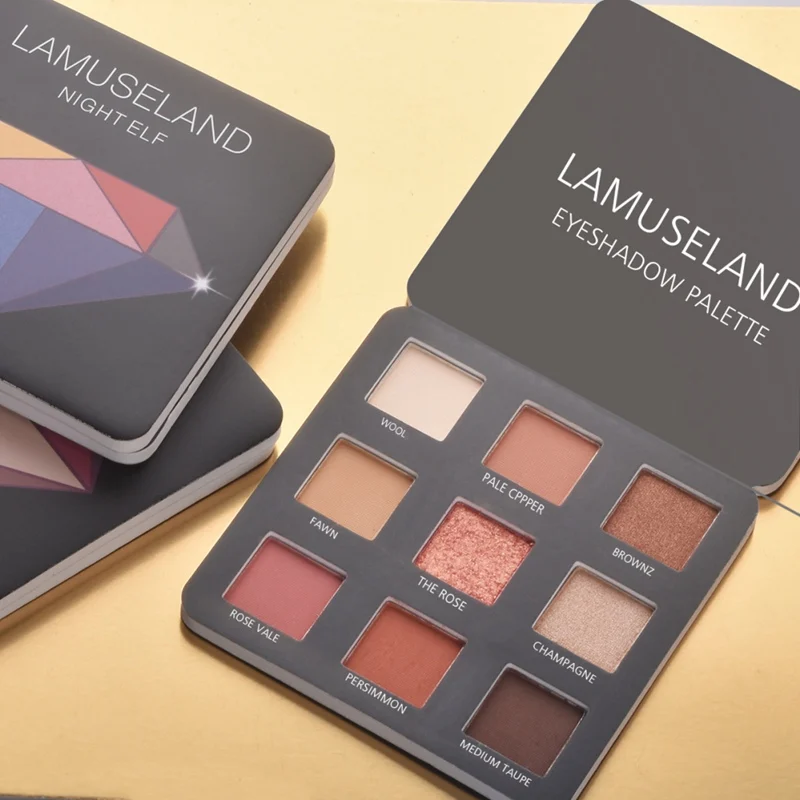

9 Colors Eyeshadow Palette Long Lasting Waterprrof Sweatprrof Beauty Makeup Shinny Eye Shadow Cosmetic