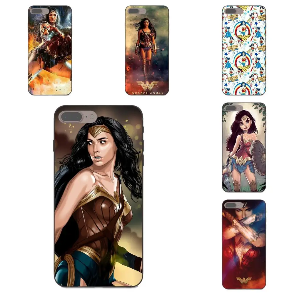 

For Xiaomi Note 3 4 Mi3 Mi4 Mi4C Mi4i Mi5 Mi 5S 5X 6 6X 8 SE A1 Max Mix 2 TPU Fashion Case Cute Heroic Wonder Woman