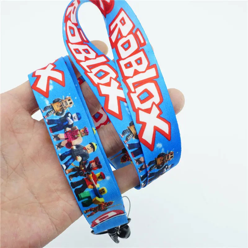 Us 179 Game Roblox Neck Strap Lanyards Cell Phone Rope Strap Clip Charm Cords Lariat Keychain Keyrings Pendant Cosplay Accessories Gift In Key - 