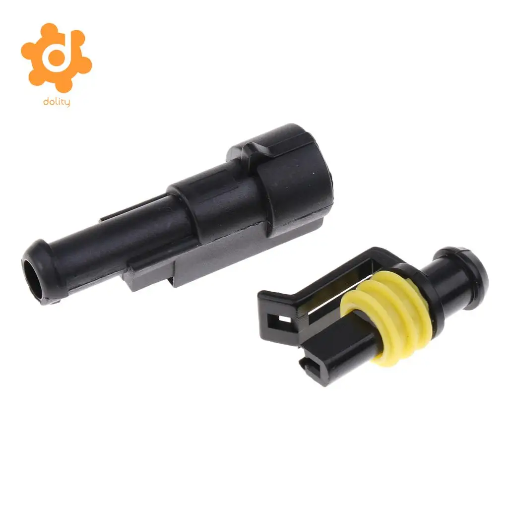 Baoblaze 1 Set 1/2/3/4/6 Pin HID Sealed Waterproof Quick Splice Electrical Wire Connector Plug