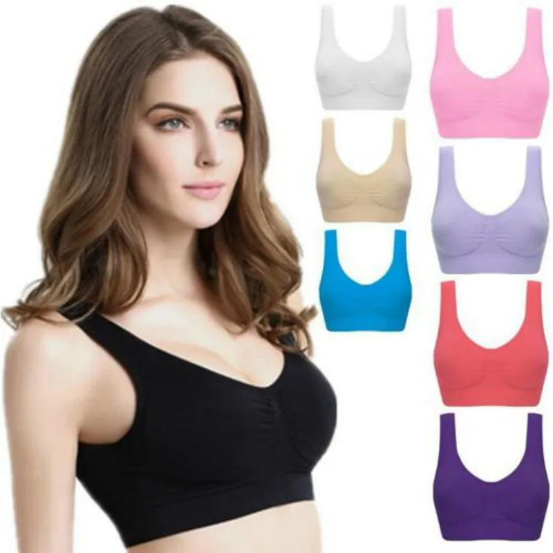 iMucci Womens Bra Vest Underwear Padded Crop Tops Underwear 8 Colors No