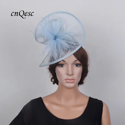 Новая Большая бордовая винная церковная шляпа для свадебных гонок Sinamay, чародей, шляпка-шляпка с цветком из перьев для Ascot, Kentucky Derby