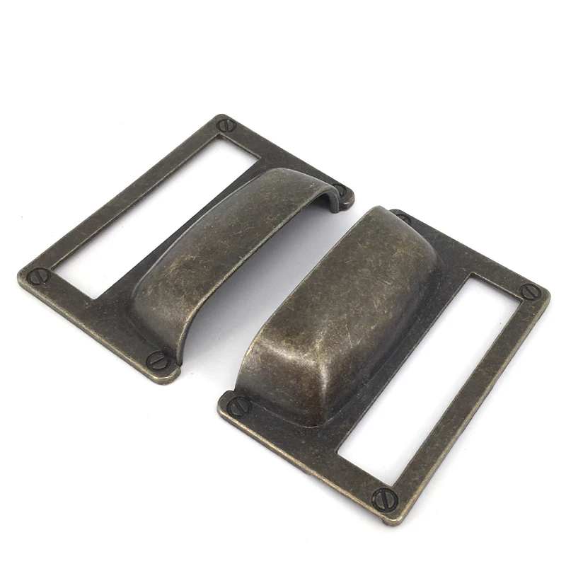81*51MM High Quality bright Bronze hardware vintage Card Holder