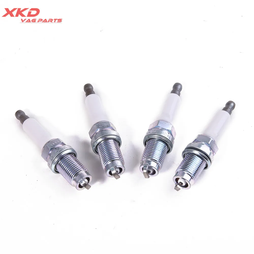 4 PCS Platinum Spark Plug Fit For AU DI A4 Q3 TT V W Golf Jet ta Passat 1.4TSI / 1.4TFSI 03C 905