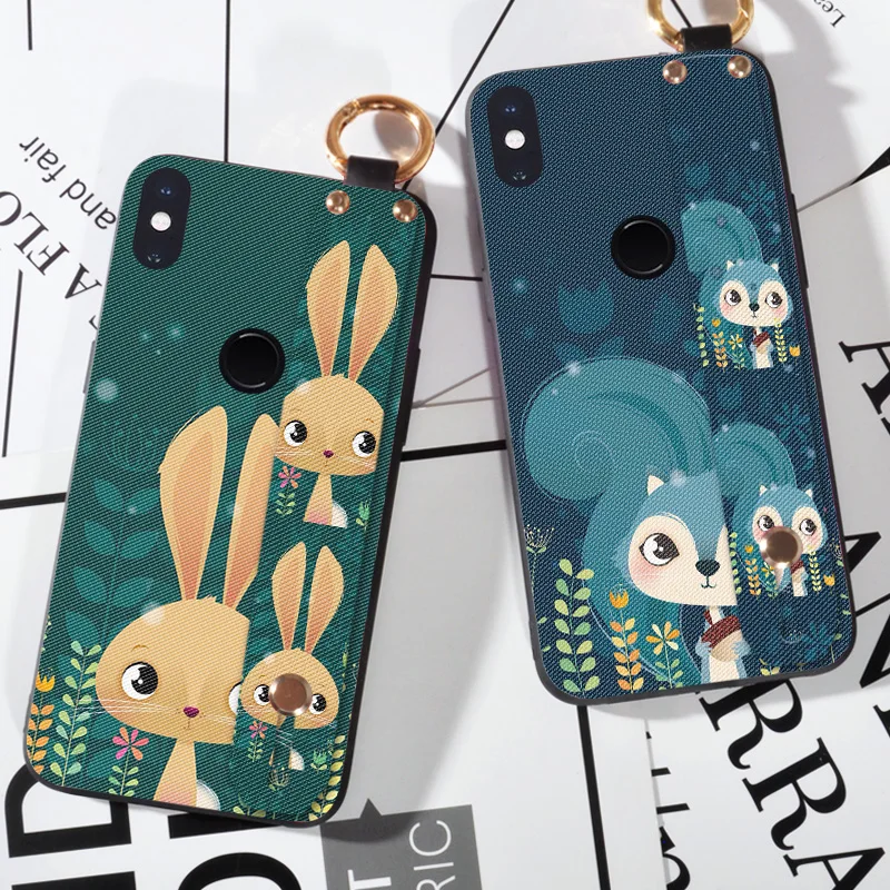 

Wrist Strap Rabbit Case For XiaoMi Mi Note 3 A1 5X A2 6X Holder Cover For XiaoMi Mi 4C 4i 5 6 5C 5S Plus Frosted Cases Coque