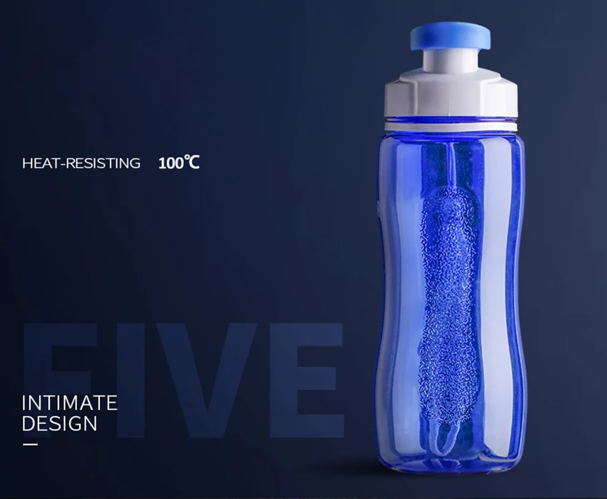 LIYIMENG 560ml 720ml Plastic Water Bottle Five Colors High Capacity Leak Proof Portable Outdoor Sports Gym Drinking Drinkware Bottles B13