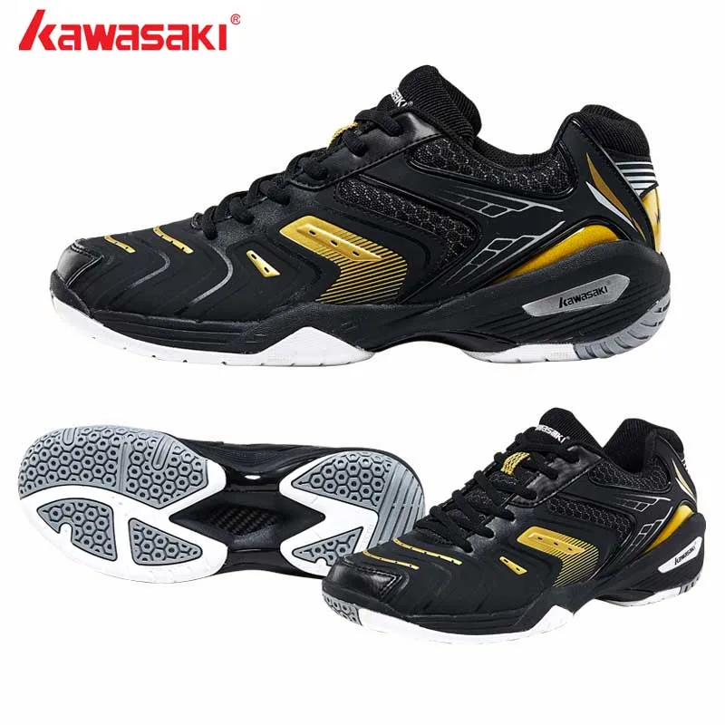 

2019 Kawasaki Sports Badminton Shoes Wearable Anti-Slippery fitness Indoor Court Sports Shoe for Men Women High Breathable Mesh