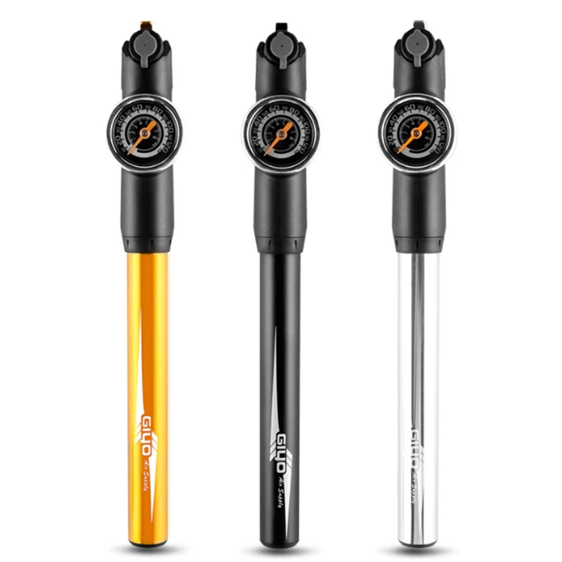 

Bike Tire Pump Inflator Portable pump with barometer Portable Cycling Air MTB Mountain Bike Multi-functional Hand Pumps