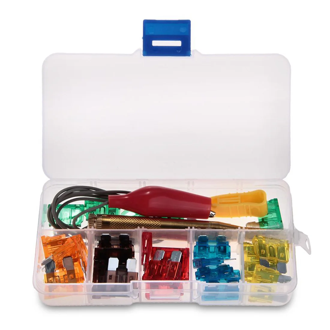

31 Piece Car Fuse Tester Set 30 Fuse Ratings + Electrical Circuit Probe Tester