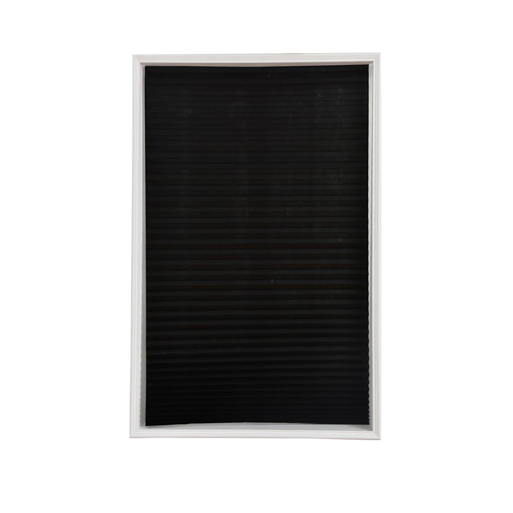 Half Blackout Windows Self-Adhesive Pleated Blinds Curtains For Bathroom Balcony Shades For Living Room Window Door 90x150cm
