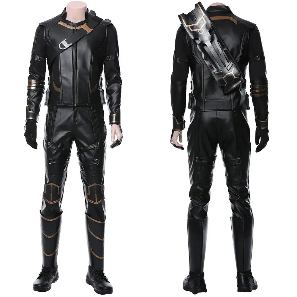Hawkeye Costume Avengers 4 Endgame Cosplay Clint Barton Ronin Cosplay Batle Suit Hawkeye Ronin Costume With Arrow Holster Bag