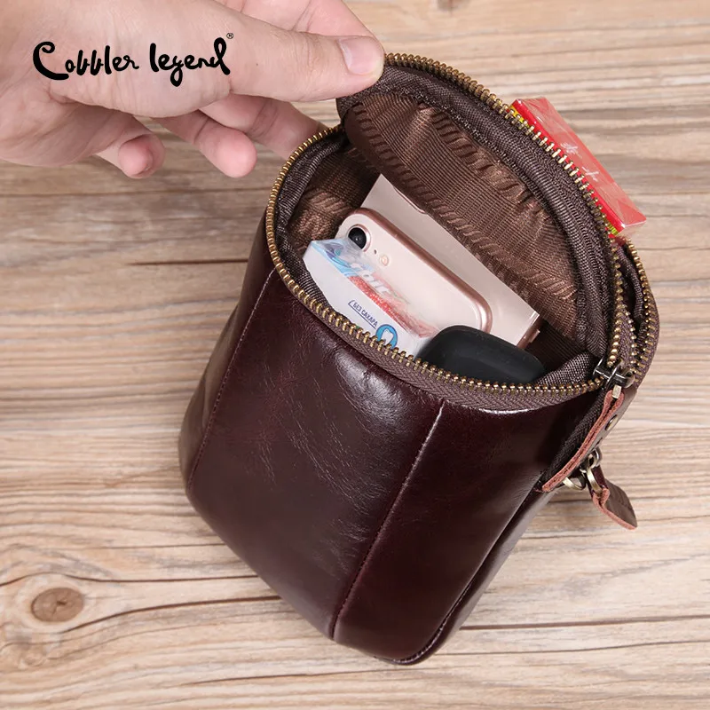 Cobbler Legend Мужская винтажная сумка на плечо из натуральной кожи ретро через модные