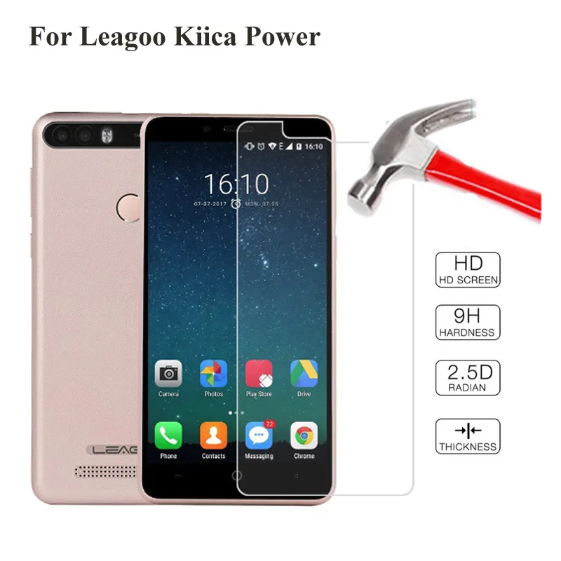 

2PCS Tempered Glass For Leagoo Kiicaa Power Screen Protector Premiun Protective Film Case for Leagoo Kiicaa Power Phone Glass