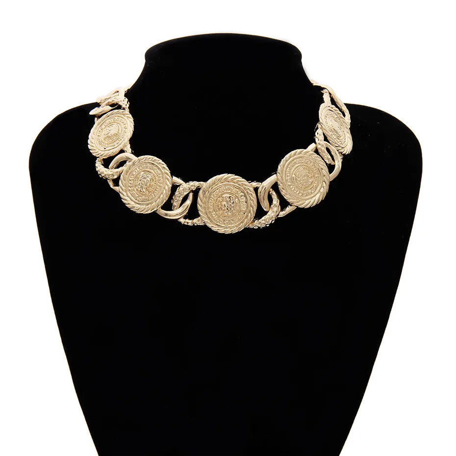 Ingemark, панк, египетская королева, Аватар, колье, ожерелье, увеличенная толстая/тяжелая цепь, Европейская и американская мода, ожерелье, ювелирное изделие - Окраска металла: Golden
