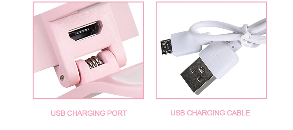 Modern LED Vanity Light Mirrors 9 LEDs Portable Ring Lamp on the Phone Dimmable Flash Selfie Ring Lighting USB Lamp for Photo  (10)