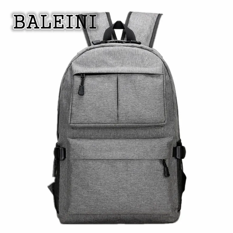 

BALEINI Multifunction USB charging Men 15inch Laptop Backpacks For Teenager Fashion Male Leisure Travel backpack anti thief