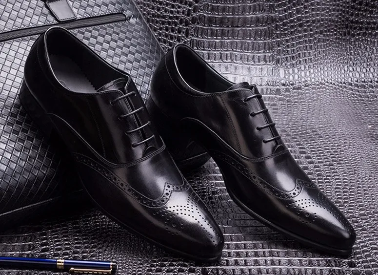 

Hot sale Fashion Italian men shoes oxfoed luxury leather high top mens casual shoes for wdding office flat shoes free shipping