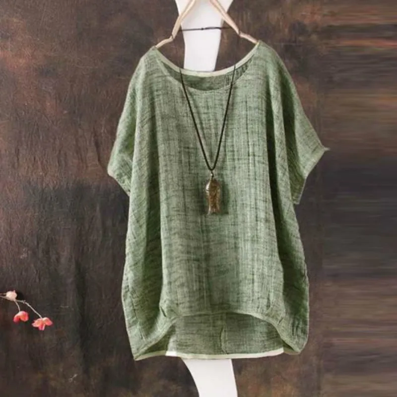 green batwing top