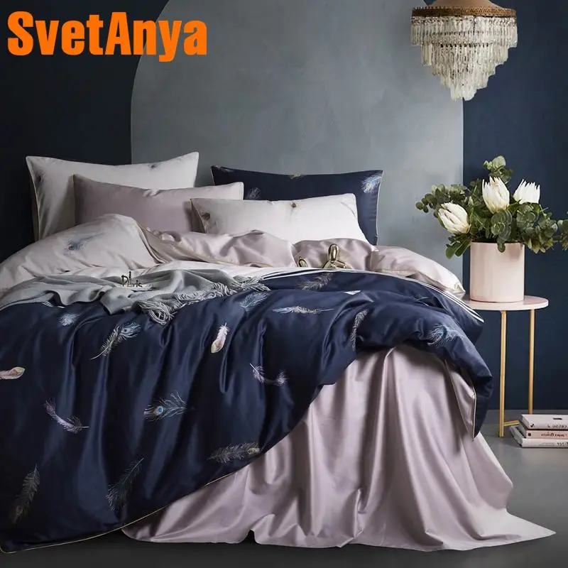 

Svetanya egyptian Cotton Bedding Set print Bedlinen king queen double size