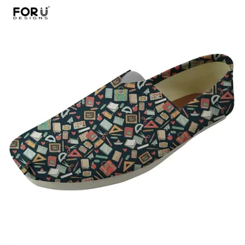 

FORUDESIGNS 3D Teacher Printed Casual Flats Shoes Men High Quality Men's Fashion Canvas Shoes Comfort Slackers Shoes for Student