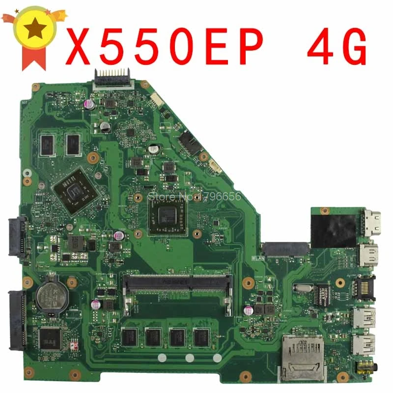 50% OFF  X550EP Motherboard HD8670M REV:2.0 For ASUS F552E X552E X552EP laptop Motherboard X550EP Mainboard 