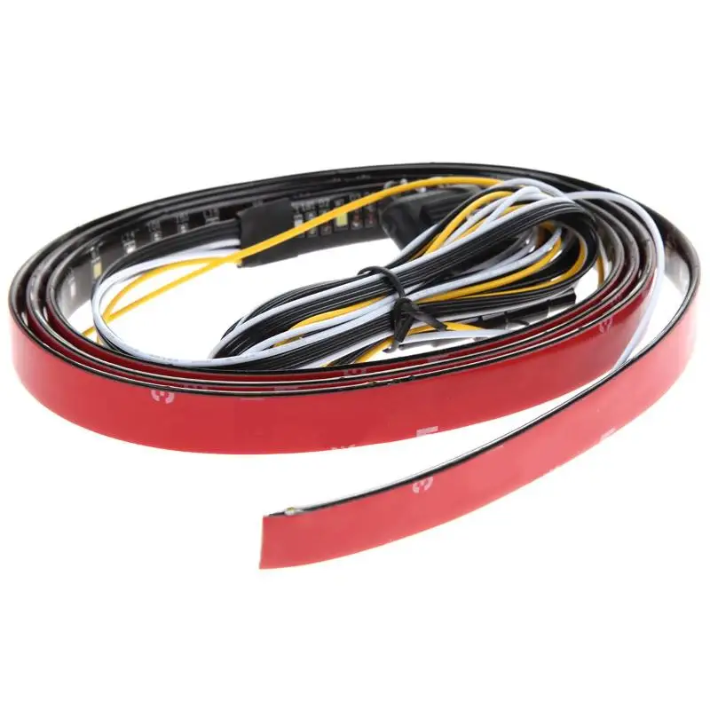 60 дюймов/1,5 м мотоцикл 33SMD Красный Универсальный светодиодный бар для стоп-сигнала и левого/правого