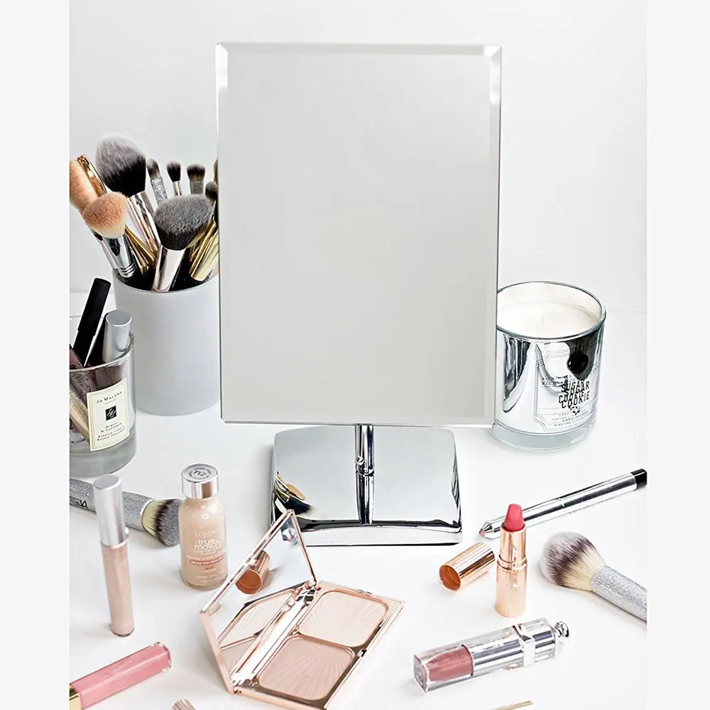 TFCFL Vanity Makeup Mirror, Adjustable Rectangular Luxury Tabletop