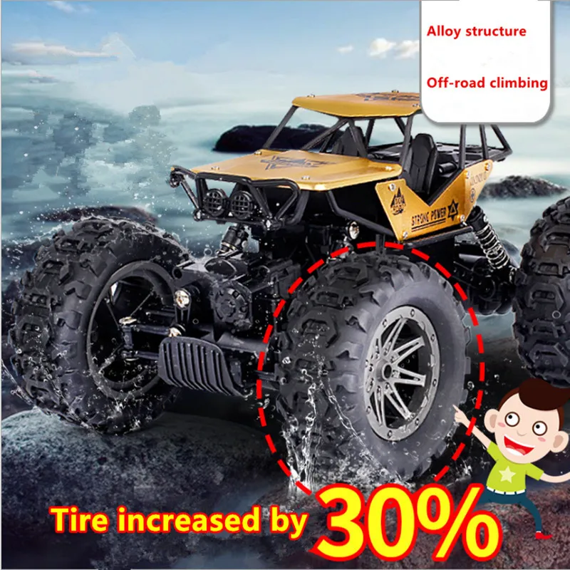 

2018 New Style RC Car 4WD 2.4Ghz 1/18 4-Wheel Drive Power Motor Big Truck Off-Road Vehicles Toys for Boys Juguetes Brinquedos