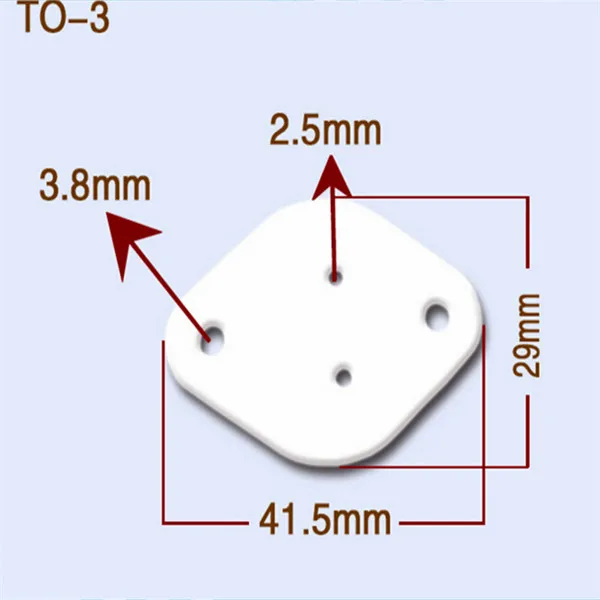 Al2O3 керамическая TO-3 герметизирующая посылка триодный силовой транзистор глинозема керамическая подложка