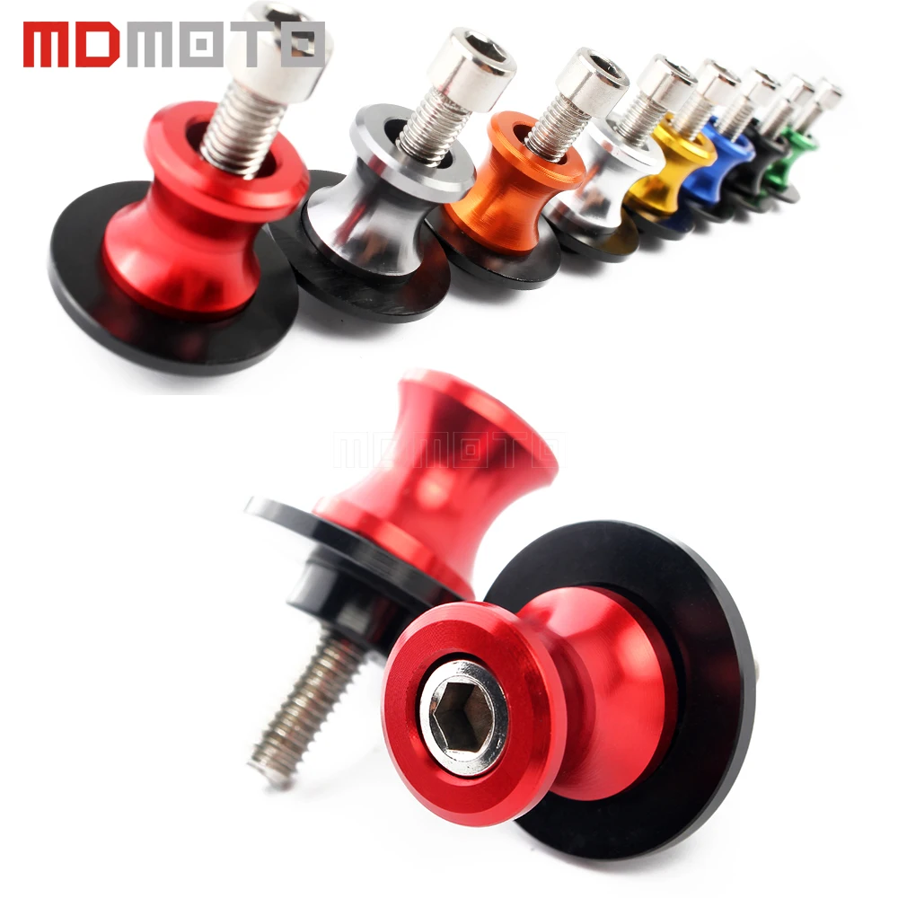Red 8MM Motorcycle Swing Arm Sliders Spools CNC Swingarm Arm Stand Screw For SUZUKI GSXR 600 750 1000 Red 8MM Motorcycle Swing Arm Sliders Spools CNC Swingarm Arm Stand Screw For SUZUKI GSXR 600 750 1000
