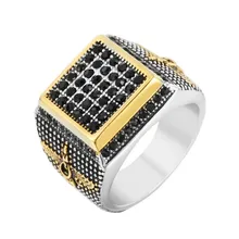 New arrived Men vintage Mazda rings Gold silver Color Zoroastrian fashion ring male jewelry gifts