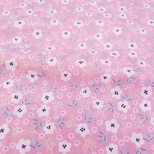 Розовый цветок Детский хлопковый саржевый ткань по полметра набор «сделай сам» для пошива постельного в виде листа, кепится на плате на месте подмышек, приготовления сахарной ваты ткань