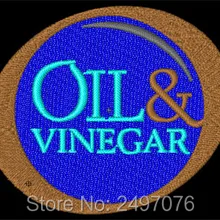 Овальный фирменный логотип как индивидуальная нашивка или переводной значок шляпа Сделано в Китае