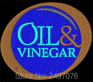 

FREE Shipping oval shape logo as 100% custom embroidery patch or badge Iron on hat made in China