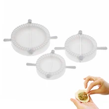 Клецки плесень инструмент 3 шт. пластик белый пельменный аппарат для теста пирога равиоли Творческий клецки пресс Blanc