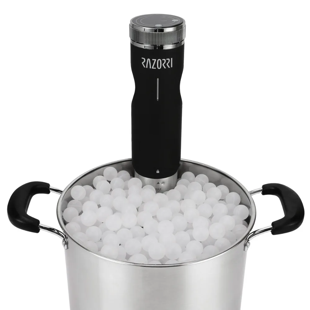 

Razorri Sous Vide Cooking Balls with Drying Bag BPA Free for Slow cooker Sous Vide Machine Precision Immersion Circulators