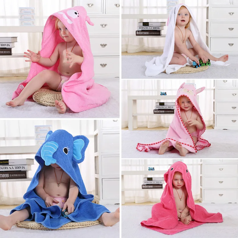 

Hooded Animal Cotton Baby Bath Towel Lovely Children Cloak BathRobe Boys Girls Soft Comfortable kids Bathrobe baby washcloth