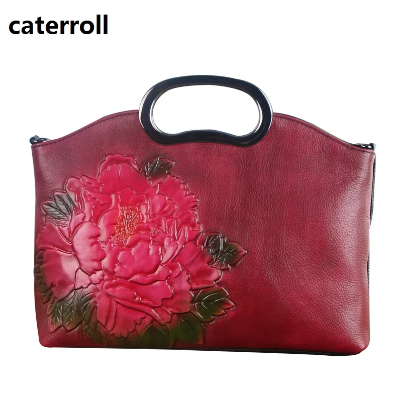 

luxury handbags women bags designer genuine leather bags for women 2018 floral real leather shoulder bag