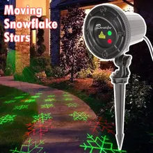 110V 220V New Year Christmas lights Snowflake Star Laser Projector outdoor Decorations for Home Christmas Tree Fair Lights