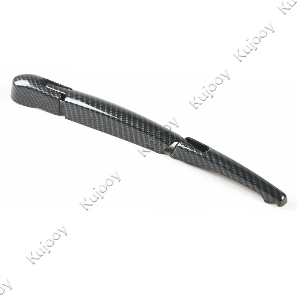 Carbon Fiber Grain ABS Rear Window Windshield Wiper Arm & Blade Decor
